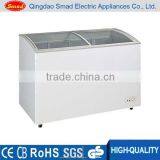 298L Glass Doors Display Freezer for Supermarket