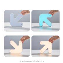 Wholesale New Design Flip Arrow Shaped USB Rechargeable LED Night Lamp ABS Mini Table Lamps for Kids Room Party Shop thumbnail-4