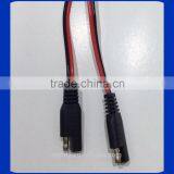 UL Standerd Tweins Cable Stripped 2 Pole SAE Male Female Connector Wire Harness thumbnail-1