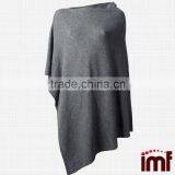 Handmade Ladies Knit Poncho Women Pure Cashmere Poncho thumbnail-2