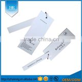 China 350g white card hang tag paper shape custom design garment hang tags