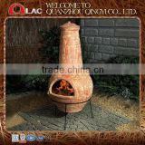 customized size classic grey antique Mexican terracotta oven clay pots with metal stand