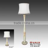 polyresin with fabric shade of zhongshan floor lamp