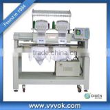 Two heads high speed embroidery machine