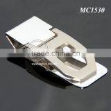 Engrave Hollow Zinc Alloy Pocket Slim Cash Clip Personalized Folding Stainless Steel Metal Money Clip Gift