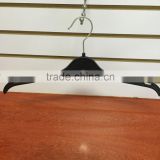 1088 Shoulder 41cm Slip Plastic Black Clothes Hangers For Washhouse Using
