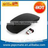 2015 Hot Black Rubber Surface 2.4G Usb Optical Flat Travel Wireless Mouse for XP,windows and ISO Systems thumbnail-1
