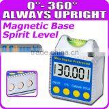 Digita Angle Gauge Meter Spirit Level 360 degree Slope Level Bevel Box Inclinometer