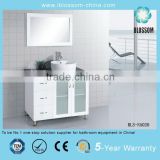 Hangzhou professional sanitary ware bathroom cabinet solid wood vanity