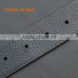 Cubic Grid Textured Genuine Cowhide Leather Mens Western Belts thumbnail-5