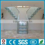 Curved Design Modern Staircase With Glass Railings thumbnail-6