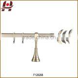F128288-metal Iron Aluminium Stainless Steel Brass Plated Plain Twisted Extensible Telescopic Window Curtain Poles Rods Pipes thumbnail-1