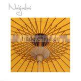 Kimono Orange Hand Painted Handmade Japanese Cloth Paper Umbrella thumbnail-4