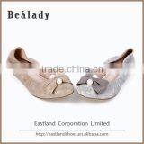 2016 Fashion Private Label Glitter Suede Leather Women Ballerinas Shoes thumbnail-3