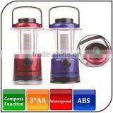 Outdoor Portable Emergency Light 12 Led Mobile Camping Lantern With Compass