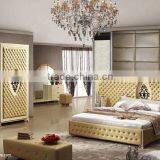 champagne gold luxury turkish bedroom set 8 pieces set on sale