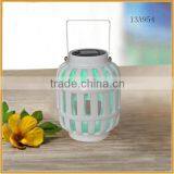 High Quality Ceramic Hanging Lantern Solar Led Rechargeable Lights for Sale