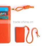 Black Faux Leather Business ID Credit Card Badge Holder With Card Pocket thumbnail-4