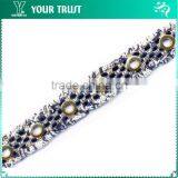 8MM Gold Square 8MM Gold Dome Stud Cotton Decorative Tassel Braid Trimming thumbnail-2