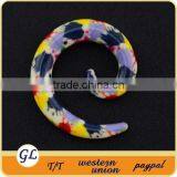 Fashion Acrylic Body Jewelry Ear Spirals thumbnail-3