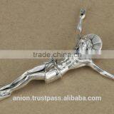 Metal Jesus Christ Crucifix for Olive Wood Crosses Large Size thumbnail-5