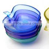 Sprayed Colored Glass Apple Shaped Bowl Mixing Glass Bowl Set thumbnail-4