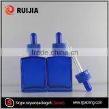 Wholesales Cosmetic Use Childproof Cap Clear Colorful Frosted Rectanglar Glass E-liquid Bottle 30ml Free Samples thumbnail-5