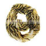 Maroon Color Hot Selling Tiger Stripe Printing Circle Stripe Scarf thumbnail-2