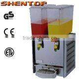 SHENTOP LSJ-9L*2 hot and cold water dispenser orange sugar cane juice machine