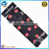 Cute Apple Printed Mens Lady Elastic Clip-on Adjustable Braces Suspenders thumbnail-1