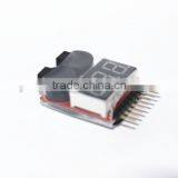 NEW 2 In1 Indicator 1-8s RC Lipo Battery Voltage Tester Low Voltage Buzzer Alarm