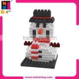 2015 Popular Toy Lovely Snowman Diamond Blocks Cheap Toy Building Blocks Plastic thumbnail-1