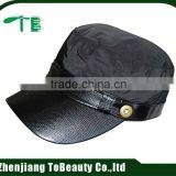 6 Panel Leather Strap Military Caps and Hat thumbnail-2