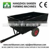 2 Wheels Tractor Dump Trailer 1500Lb. Capacity 17cu Utility Dump Trailer for ATV thumbnail-5