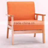 TDSF-01 QVB JIANDE TONGDA LIVINGROOM BEECH WOODFABRICE ARMREST SOFA COFFEE SHOP SOFA LEISURE SOFA LIVING ROOME SOFA