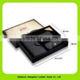 16014 Factory Supply Hot in Amazon OEM Bussiness Leather Gift Set Has Keyholder Wallet Card Holder