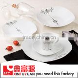 Latest design white bone china porcelain dinner sets