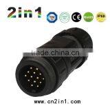 SQ19-14P IP68 Soldering Electric Cable Wire Waterproof Connector thumbnail-3