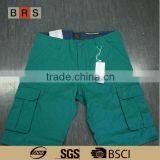 2015 Fashion Dark Green Cheap Mens Very Short Cargo Shorts thumbnail-1