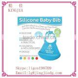 Silicone Plastic Clear Cute Cartoon Pattern Baby Waterproof Bibs With Crumb Catcher Pocket thumbnail-4