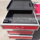 High Standard Aluminum Cosmetic Makeup Case With Drawers thumbnail-2