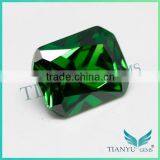 Free Sample Hot Sale Gemstone Wholesale Octagon Cut Cubic Zirconia,Synthetic Emerald Green CZ Stone thumbnail-2