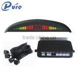 Rainbow LED Display Parking Sensor System With 4 Sensors and Hunman Voice Alarm thumbnail-5