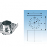 Wall bracket for fume exhaust system and constraction and building