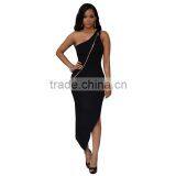 Bonvatt Women Backless High Stretch Fitness Mini Dress Long Zipper Back Tight Dresses for Wholesale thumbnail-5