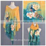 Custom Printed Luxury 16mm 110*110cm Tasse Lfreight Scarves for Women thumbnail-3