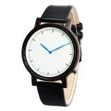 Your Logo Brand Genuine Leather Thin Case Wooden Watches thumbnail-1