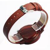 Eco-friendly Handmade Genuine Leather Bands Wooden Wrist Watch thumbnail-5