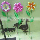 Garden Decoration Flower Stakes Decorative Flower Stake Metal Flower Stake Flower Garden Decoration Stake Flower Pick thumbnail-1