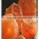 Beautiful Carved Natural Himalayan Rock Crystal Salt Lamp thumbnail-1
